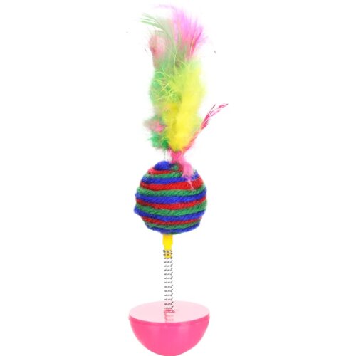 Flamingo Igračka za mačke Tumbler mini, Šarena Cene