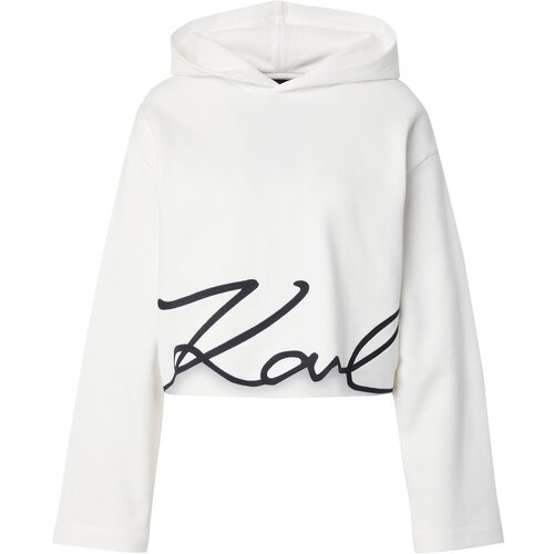 Karl Lagerfeld Sweater majica crna / bijela Slike