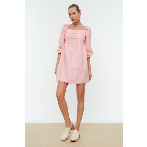 Trendyol Pink Shoulder Detailed Dress Slike