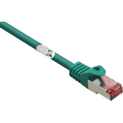 Renkforce RF-5372558 RJ45 omrežni kabel\, Patch kabel CAT 6 S/FTP 3.00 m zelena z za&scaron;čitnim zapornim zatičem\, pozlačeni konektorji\, ognjevaren 1 kos, (20519126) Cene