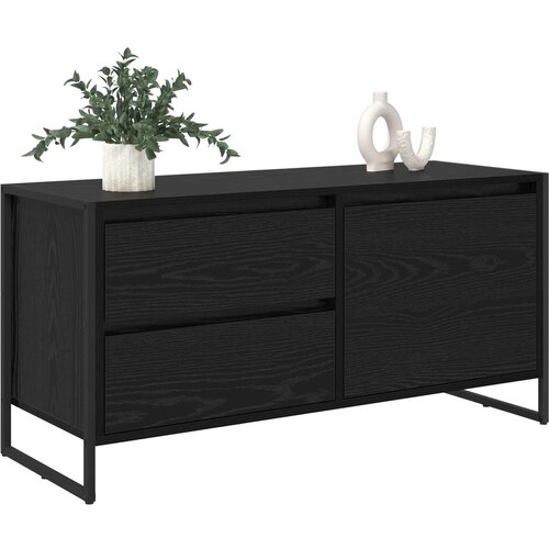  ormar Crni hrast 100 x 36 x 49.5 cm Konstruirano drvo Slike