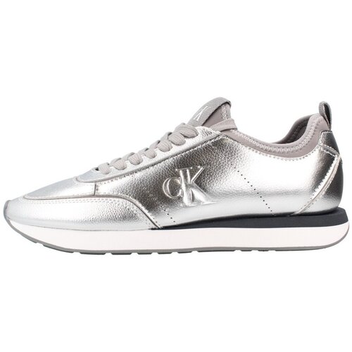 Calvin Klein Jeans Modne superge Retro Runner Metallic Srebrna Slike
