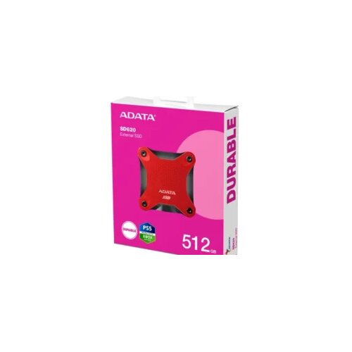 A DATA 512GB external SSD Durable SD620 Red Cijene