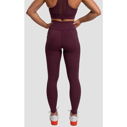 GymBeam ženske helanke mesh panel eggplant Slike