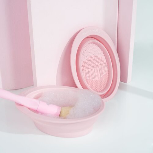 Brushworks Silicone Makeup Brush Cleaning Bowl silikonski pripomoček za či&amp;scaron;čenje čopičev 1 kos Slike