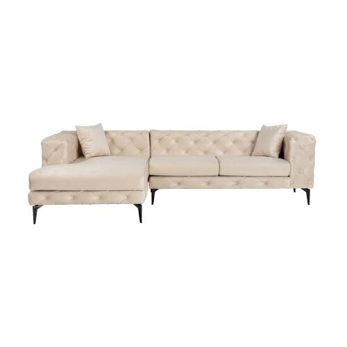 Atelier Del Sofa ugaona garnitura como eco left beige black Slike