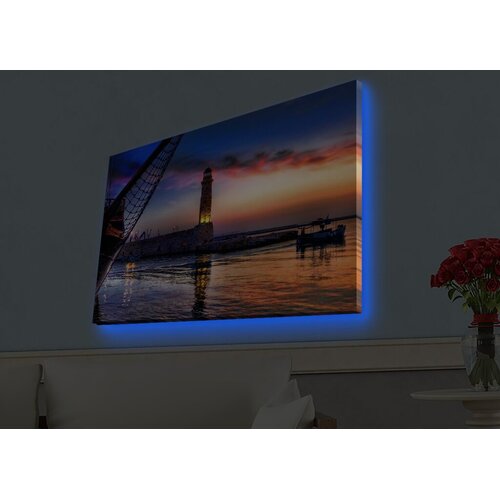 Wallity Zidna slika sa LED osvetljenjem 4570HDACT-033, 45x70 cm Cene