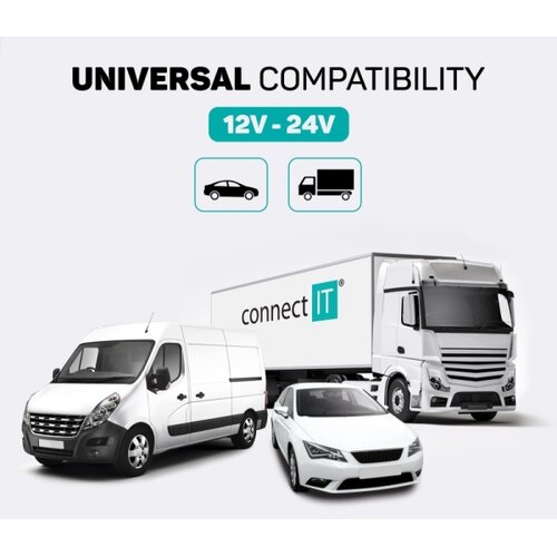 Connect IT CCC-8800-SL - fm predajnik za auto sa handsfree funkcijom crna/srebrna Slike