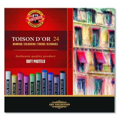  Set suvih pastela TOISON D OR - 24-delni (suve pastele) Cene