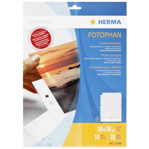 Herma fotophan 20x30 10 Sheets white 7589 Slike