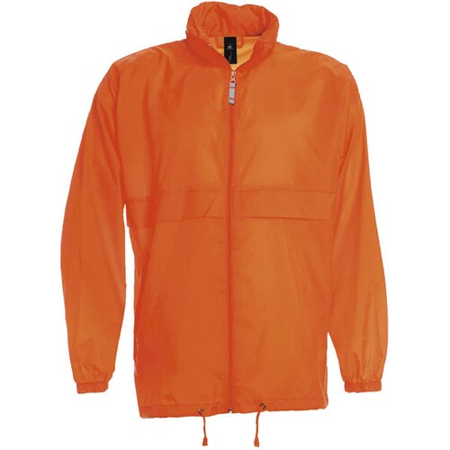 VJETROVKA S KAPULJAČOM ZIP UNISEX B&C SIROCCO NARANČASTA S Cene