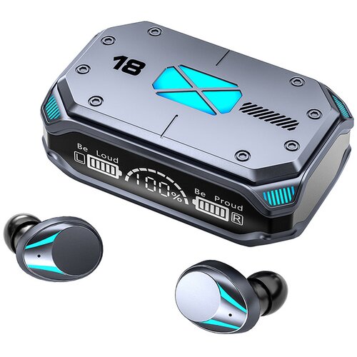 Venisymlis Slu&amp;scaron;alke Bluetooth 5.2 z LED zaslonom, etui za ponovno polnjenje, vodotesne, (22101994) Slike