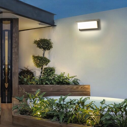  Brilagi-LED Spolja&amp;scaron;nje zidno svetlo sa senzorom BRICKY LED/12W/230V, sivo, IP54 Slike