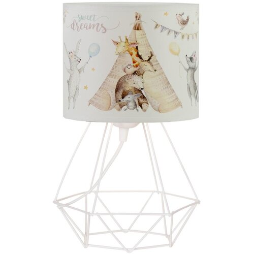  Dečija stona lampa KIDS ROOM 1xE27/60W/230V, prečnik 18 cm, sa motivom životinjica Cene