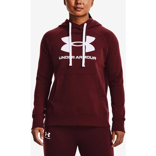 Under Armour Women's sweatshirt Rival Fleece Logo Hoodie-RED M Cene