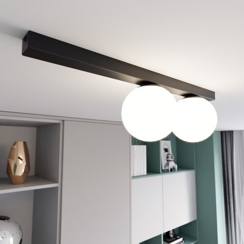  plafonsko svetlo fit 2xE14/10W/230V crna/bela Slike