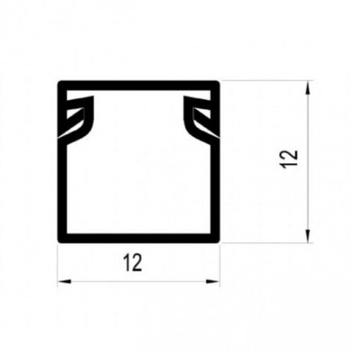 Kanalica ME-12x12mm 2m kablovski kanal PVC Cene
