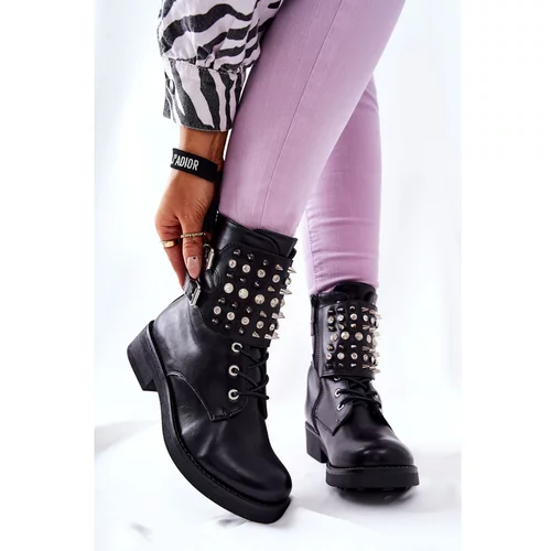 Kesi Boots On the zip With Studs Black Laurena