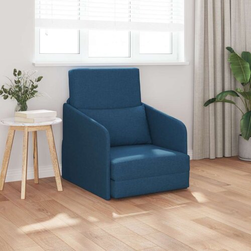  Floor Sofa Bed 2-u-1 Plava 65x80x83 cm Tkanina Cijene
