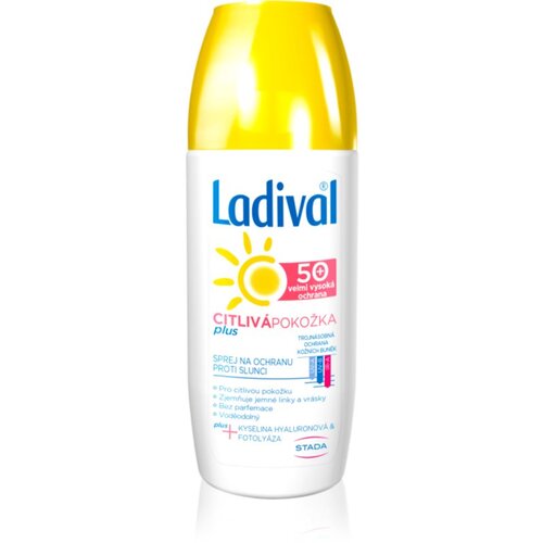 Ladival Sensitive Plus transparentno zaščitno pršilo proti staranju kože za občutljivo kožo SPF 50+ 150 ml Cene