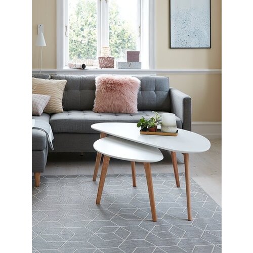  Stočić 60x120cm bela/hrast Slike