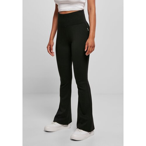 Urban Classics Women&amp;#039;s Organic Interlock Bootcut Leggings - Black Slike