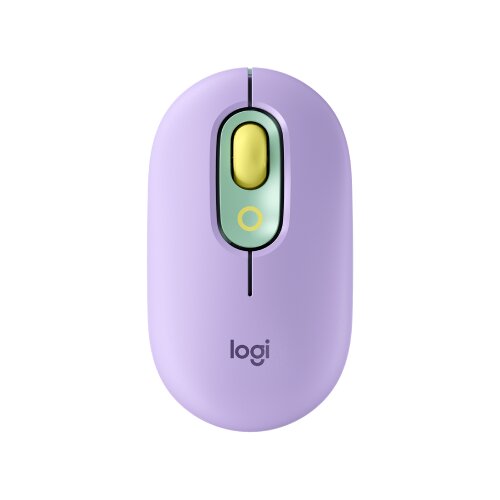Logitech pop emoji ljubičasto-zeleni bežični miš Slike