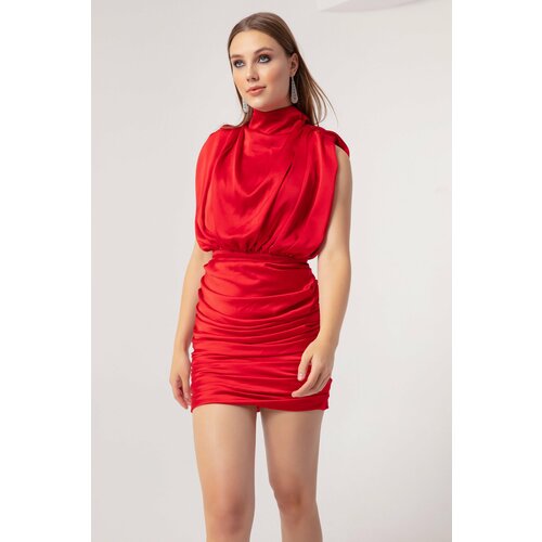 Lafaba Women's Red Mini Evening Dress & Prom Dress Slike