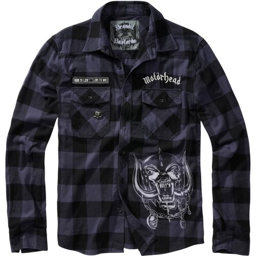 Brandit Mot&amp;ouml;rhead Checkshirt black/grey Slike