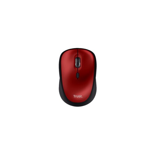 Trust Yvi+ Silent wireless bežični mi&amp;scaron;, crveni, sa tihim tipkama, 800-1600 dpi, optički, 4 tipke Slike