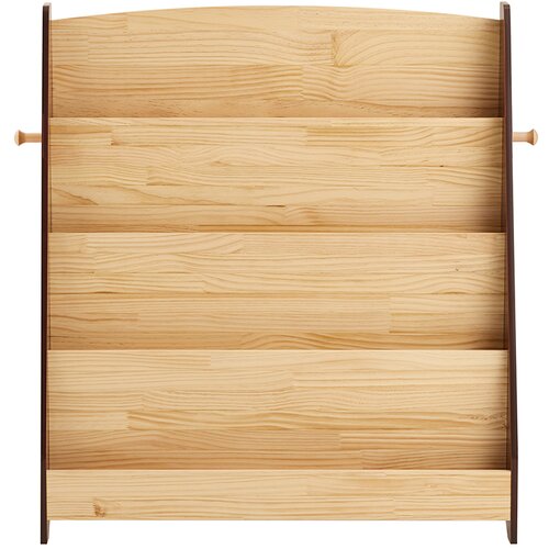 SoBuy otro&amp;scaron;ka knjižna polica z predali in kljukami montessori naravna lesena 91x30x89 cm, (5000009218) Slike