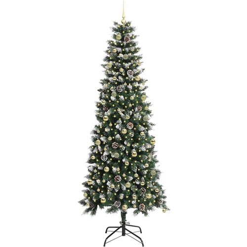 VidaXL Umjetno božićno drvce s stalakom Zelena 96 x 96 x 240 cm Slike