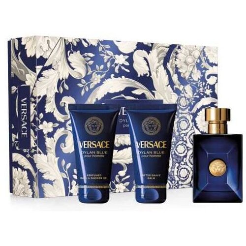 Versace dylan blue pour homme set (edt 50ml + as balm 50ml + sg 50ml) Slike
