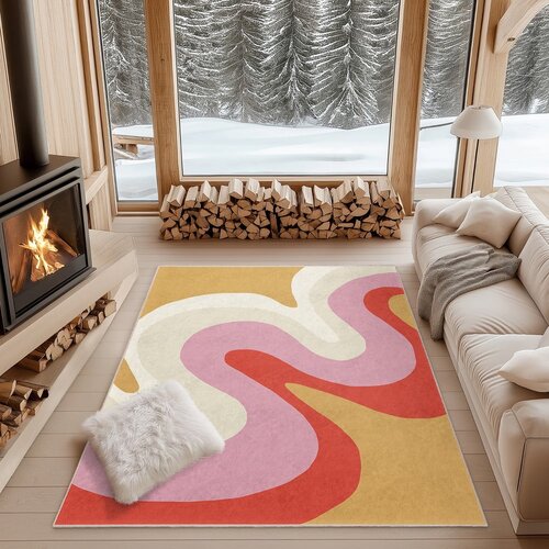 Mila Home Rumena/rožnata pralna preproga 80x150 cm Raspberry Creamsicle &amp;ndash; Slike