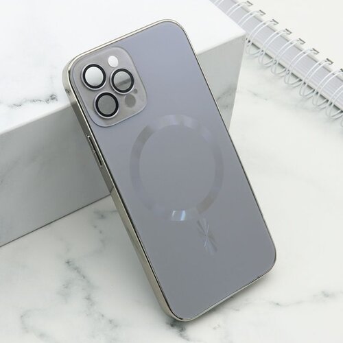 Maska elegant metal magsafe za iphone 12 pro/ siva Slike