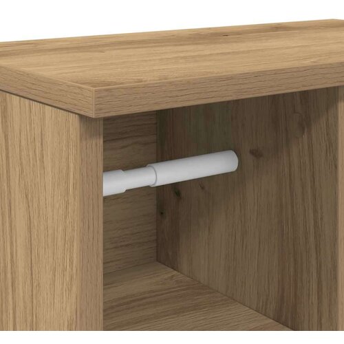 VidaXL Kupaonski ormarić s držačem za role boja hrasta 39x22x90 cm Slike