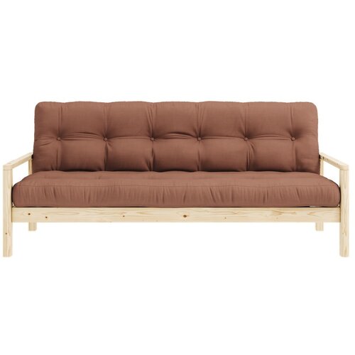 Karup Design Oranžna/rjava raztegljiva sedežna garnitura 205 cm Knob – Cene