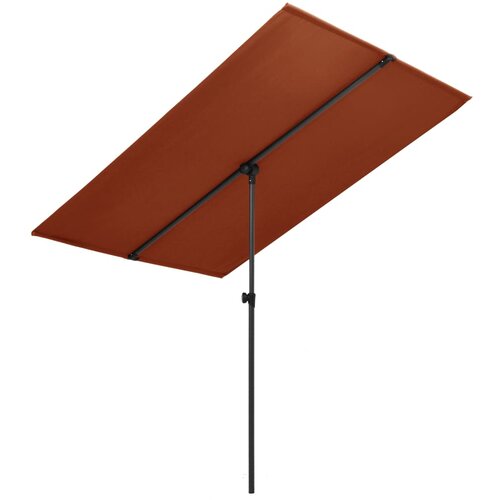 vidaXL Zunanji senčnik z aluminijastim drogom 2x1,5 m terakota Cene