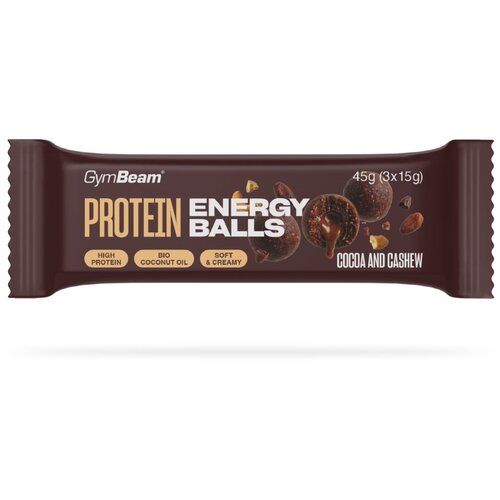 GymBeam Protein energy balls 45 g cocoa and cashew Cijene