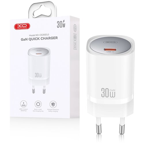  Hi&amp;scaron;ni / zidni polnilec XO CE20 - hitri polnilec 1xUSB Type-C PD 30W - beli Slike