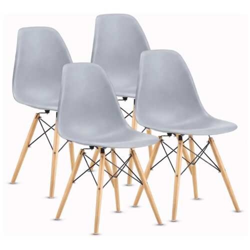 ModernHome Trpezarijska stolica set 4 komada Milano Siva Cene