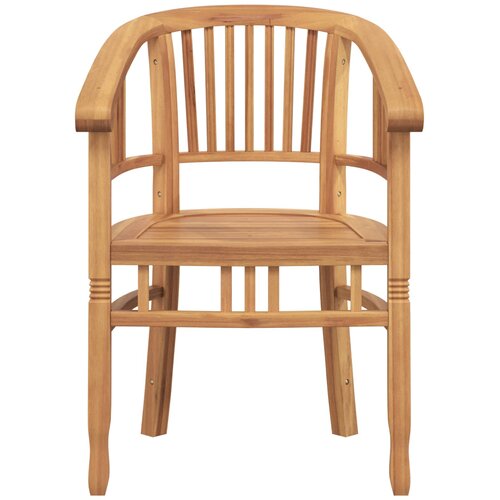  Stolica 2 pcs Smeđa 63 x 58 x 89 cm Čvrsto teak drvo Slike