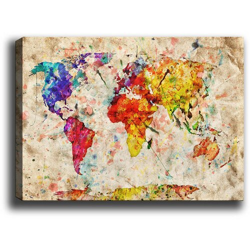Wallity Kanvas Tablo (70 x 100) - 115 Multicolor Decorative Canvas Painting Slike