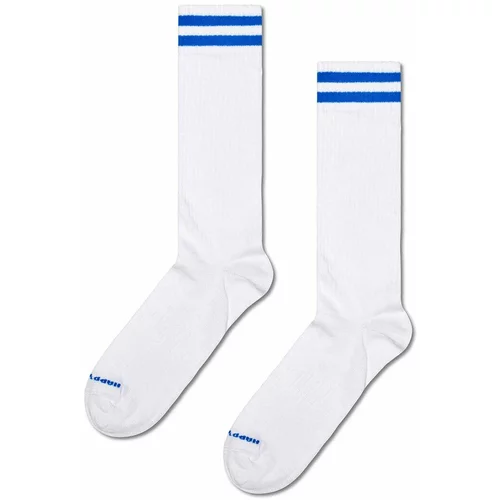 Happy Socks Čarape Solid Sneaker Thin Crew boja: bijela