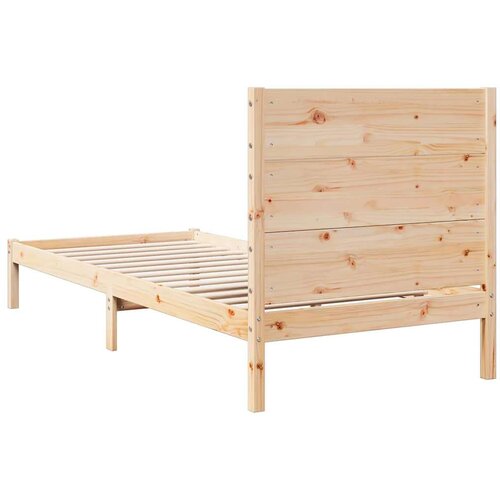 VidaXL Dugi okvir kreveta bez madraca 90 x 220 cm masivno drvo Slike