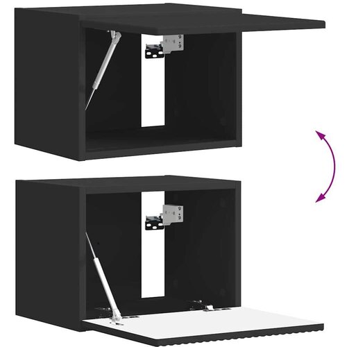 VidaXL TV zidni ormar Zidne Crna 60 x 31 x 29.5 cm Konstruirano drvo Slike