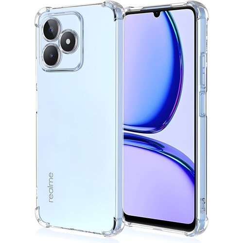 Techsuit Silikonska futrola s ojačanim rubovima za Realme C51/Note 50 - Prozirna Cijene