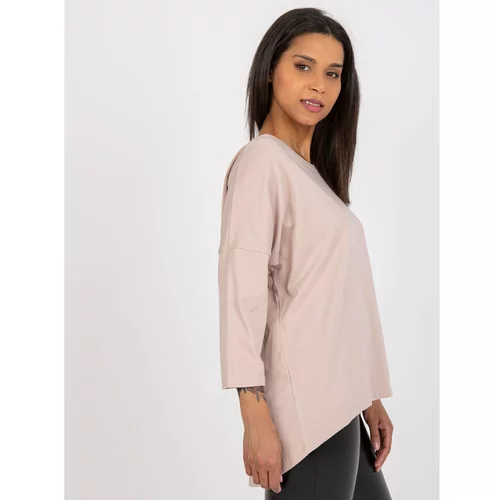 Fashion Hunters Light beige blouse with the word Samantha