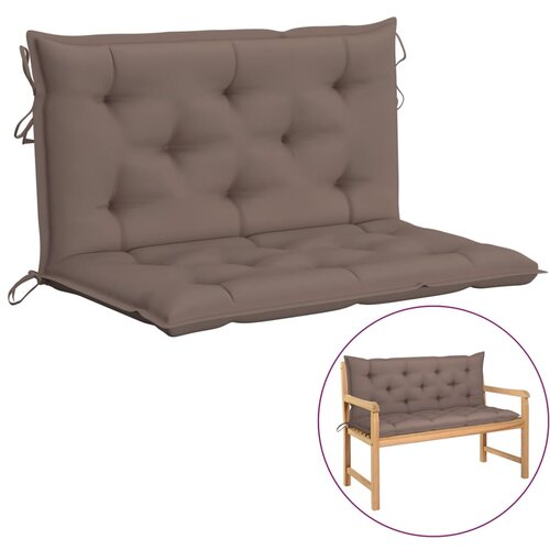 vidaXL Blazina za gugalni stol taupe 100 cm blago Cene