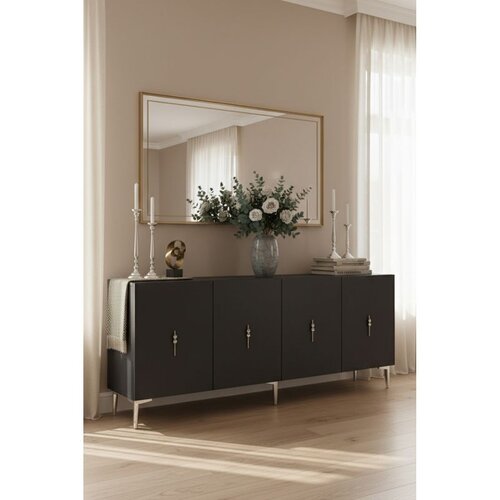 Hanah home komoda Salkım 180, 180 cm, antracit / srebrna Cene